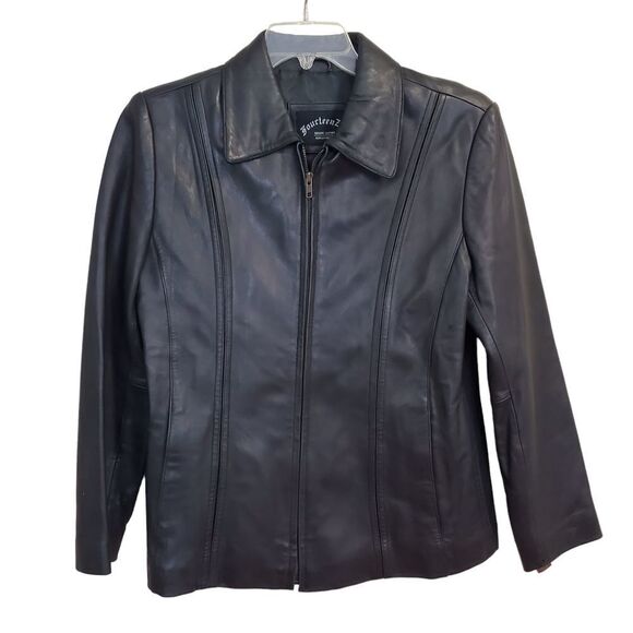fourteen Zero Jackets & Blazers - Women Buttery Soft Leather Jacket Size M Black Fourteen Zero Fully lined Classic